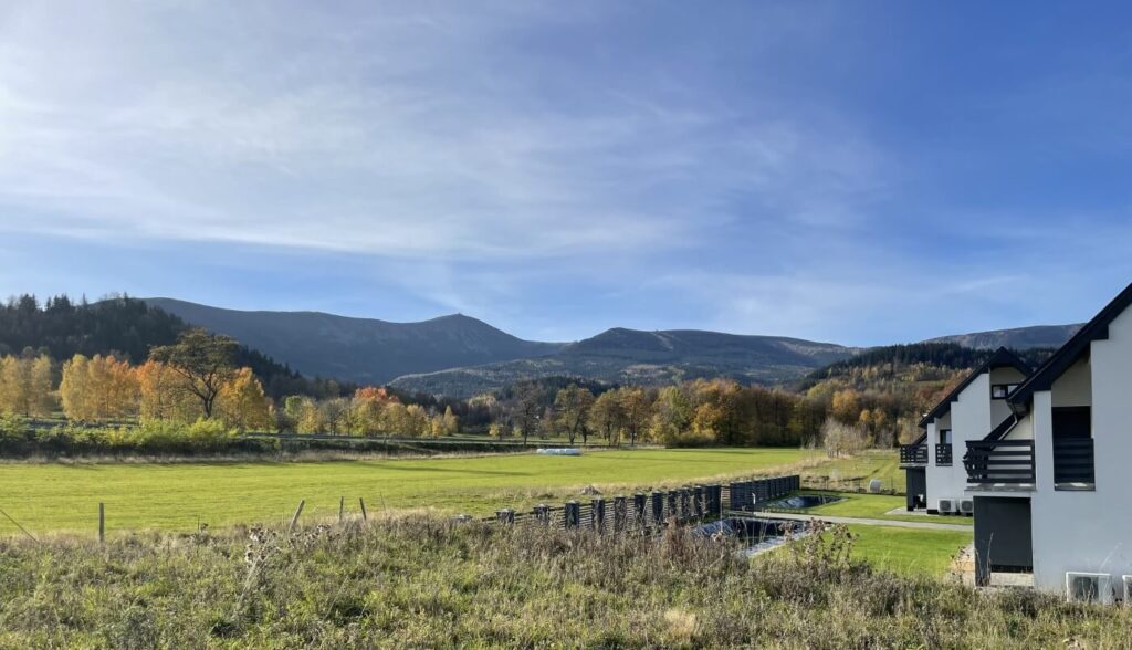 Mountain view from apartment