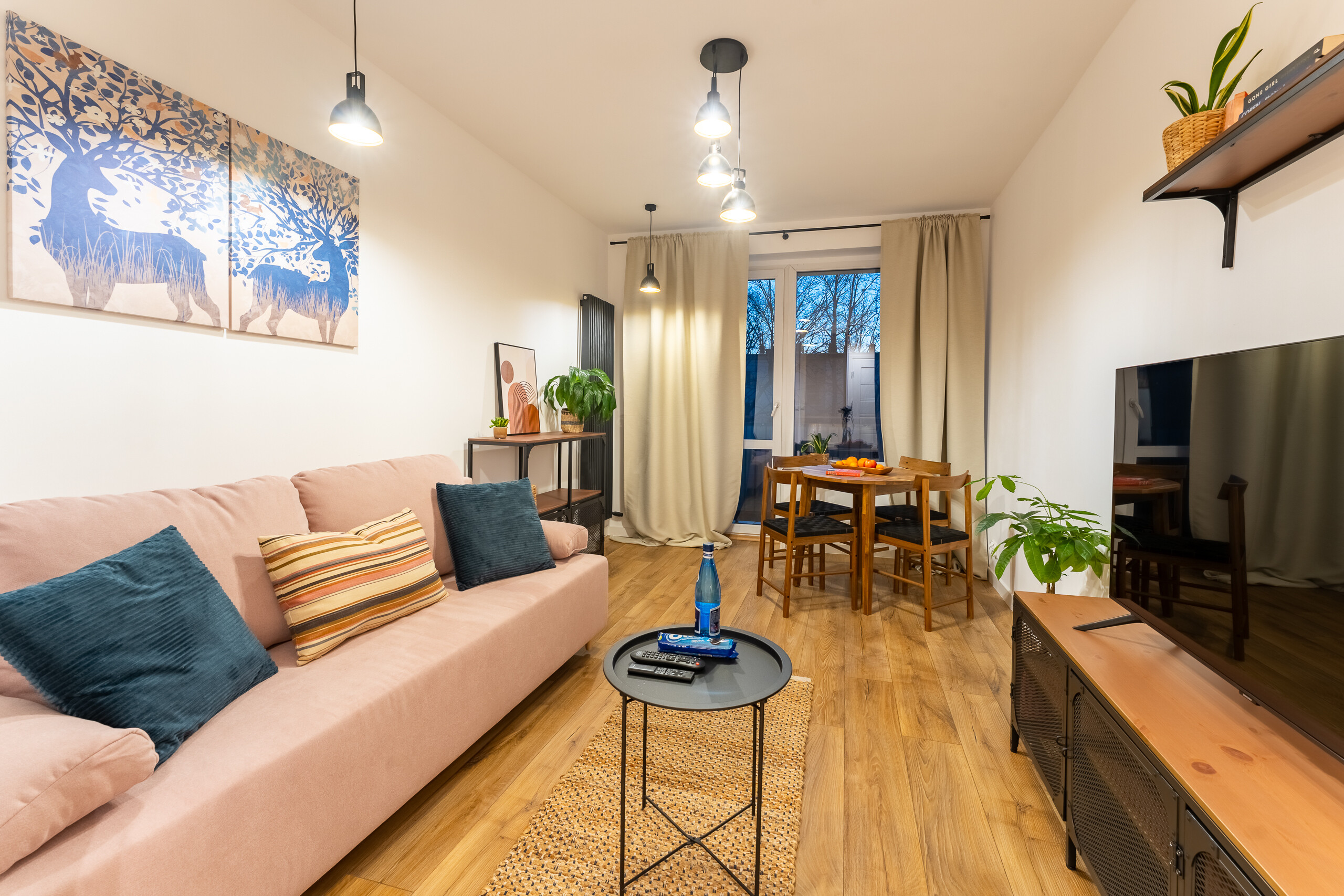 Widok salonu apartamentu